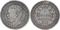 Baden-Durlach Gulden Friedrich I. 1852-1856-1907. -