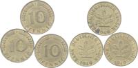 LOT: 10 Pfennig 1949 D Bundesrepublik/Bank Deutscher Länder VF+