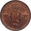 Sweden 1/6 skilling banco 1855, NGC MS64 RB, "King Oscar I (1844 - 1859)" Sweden  banco 1855, NGC MS64 RB, "King Oscar I (1