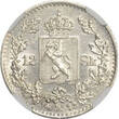 Norway 12 skilling 1873, NGC MS61, "King Oscar II (1872 - 1905)" Norway  1873, NGC MS61, "King Oscar II (1872 - 19