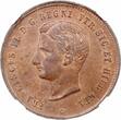 1859 Naples & Sicily 2 tornesi 1859, PCGS MS64 RB, "King Francis II (1859 - 1860)"
