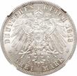Mecklenburg-Strelitz 3 mark 1913, NGC MS64, "Adolf Friedrich V (1904 - 1914)" Mecklenburg-Strelitz  1913, NGC MS64, "Adolf Frie