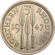 Southern Rhodesia 3 pence 1947, PCGS MS64, "British colony (1932 - 1955)" Southern Rhodesia  1947, PCGS MS64, "British colo