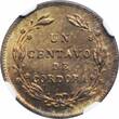 Nicaragua 1 centavo 1943, NGC MS64, "Cordoba (1912 - 1990)" Nicaragua  1943, NGC MS64, "Cordoba (1912 - 1990)