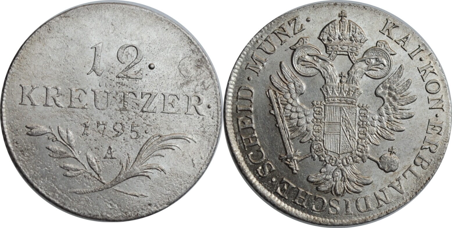 Austria 12 kreuzer 1795 A, AU, Emperor Franz II (1792 - 1835) | MA