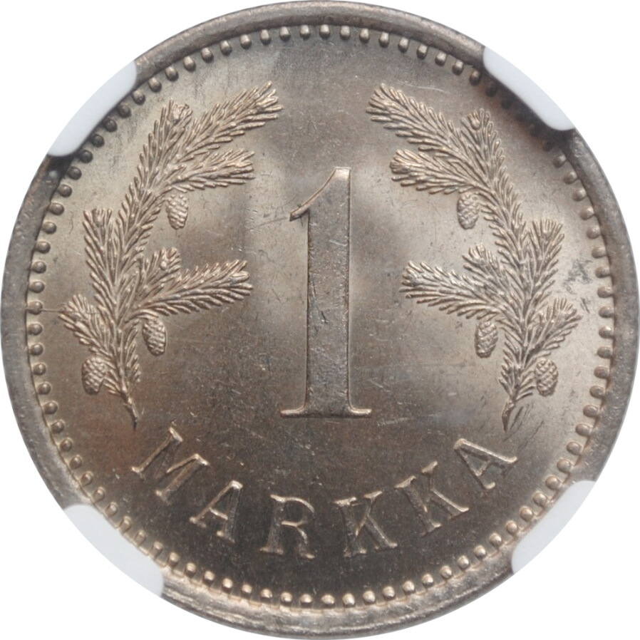 Finland 1 Markka 1921 H NGC MS64 Republic Of Finland Suomi 1918 finland-1-markka-1921-h-ngc-ms64-republic-of-finland-suomi-1918