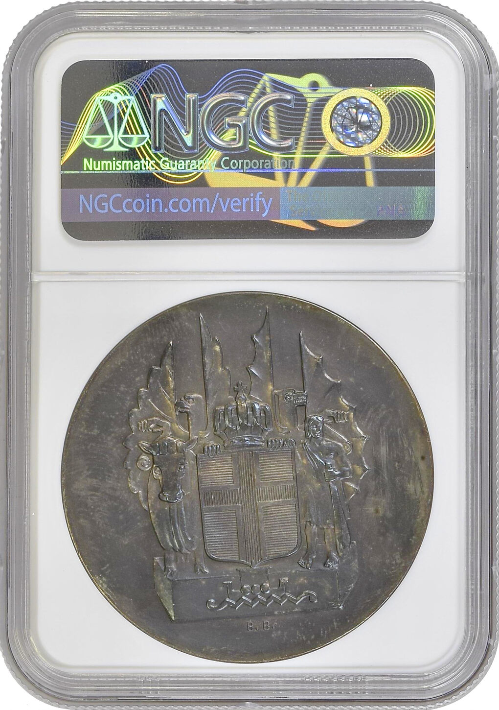 Iceland 10 kronur 1930, NGC MS62, 1000th Anniversary - Althing Iceland ...