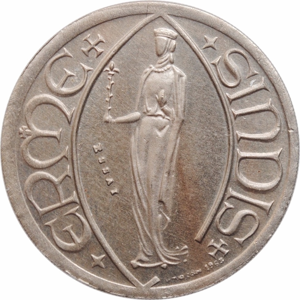 Luxembourg 40 francs 1963, NGC NS62 CU-NI ESSAI, Princess