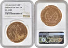 100 pesetas Western Sahara (Saharawi) 100 pesetas 1990, NGC MS64 RD, Embarcation Antigua -