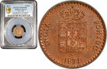 5 reis India - Portuguese 5 reis 1871, PCGS MS64 RB, King Luis I (1861 - 1889) Top Pop -