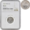 5 centimos Spain 5 centimos 1937, NGC MS63, Second Republic (1931 - 1939) -