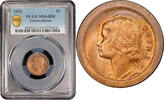 5 centavos Guinea-Bissau 5 centavos 1933, PCGS MS64 RB, Portuguese Colony (1933 - 1974) -