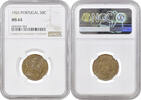 50 centavos Portugal 50 centavos 1926, NGC MS64, Portuguese Republic (1910 - 1969) -