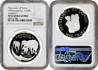 1000 francs Congo Republic 1000 francs 1993, NGC PF67 UC, Preservation of Nature - Elephants -