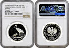 100 zlotych Poland 100 zlotych 1982, NGC PF67 UC PROBA, Environment Protection - White Stork -