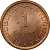 1 escudo Portuguese Timor 1 escudo 1970, BU, Escudo (1958 - 1976) -