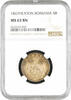 5 bani Romania 5 bani 1867 HEATON, NGC MS63 BN, Domnitor Carol I (1866 - 1881) -