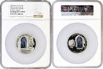 10 dollars Cook Islands 10 dollars 2012, NGC PF70 UC, Windows of Heaven - Church of St. Francis Top Pop -