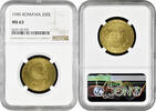 200 lei Romania 200 lei 1945, NGC MS63, King Michael I (1940 - 1947) -
