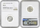 50 bani Romania 50 bani 1900, NGC MS61, King Carol I (1881 - 1914) -