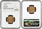 2 centimes Belgium 2 centimes 1919 Flemish, NGC MS64 RB, King Albert I (1910 - 1934) -