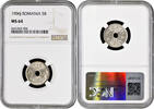 5 bani Romania 5 bani 1906 J, NGC MS64, King Carol I (1881 - 1914) -