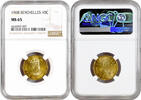 10 cents Seychelles 10 cents 1968, NGC MS65, Queen Elizabeth II (1953-1975) Top Pop 1/0 -