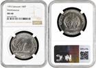 100 pesetas Western Sahara (Saharawi) 100 pesetas 1993, NGC MS68, Brontosaurus Top Pop 1/0 -