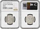 1 florin Australia 1 florin 1934-35, NGC AU58, 100th Anniv. of Victoria and Melbourne -