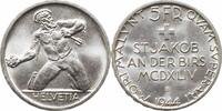 5 francs Switzerland 5 francs 1944 B, BU, 500th Anniversary - Battle of St. Jakob -