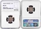 1/2 franc France 1/2 franc 1829 A, NGC MS64, King Charles X (1824 - 1830) -