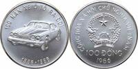 Vietnam 100 dong 1986, BU, 100th Anniversary - Automobile silver coin -