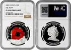 5 dollars Cook Islands 5 dollars 2009, NGC PF69 UC, World of Flowers - Poppy Top Pop 2/0 -