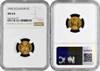 5 centavos Ecuador 5 centavos 1942, NGC MS64, República del Ecuador (1919 - 1987) -