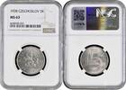 5 korun Czechoslovakia 5 korun 1938, NGC MS63, First Republic (1919 - 1938) -