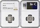 20 rappen Switzerland 20 rappen 1881 B, NGC MS62, Confoederatio Helvetica (1850 - 1916) -