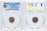 1/2 centimo Spain 1/2 centimo 1867 OM, PCGS MS63 RB, Queen Isabel II (1864 - 1869) -