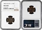1/192 rixdollar Ceylon 1/192 rixdollar 1802, NGC MS64 BN, King George III (1802-1820) Top Pop -