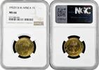 1 shilling British West Africa 1 shilling 1952 H, NGC MS66, British colony Top Pop 2/0 -