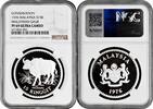 15 ringgit Malaysia 15 ringgit 1976, NGC PF69 UC, Conservation - Malaysian Gaur silver -