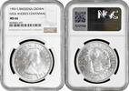 1 crown Southern Rhodesia 1 crown 1953, NGC MS64, 100th Birthday of Cecil Rhodes -