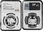 10 dollars Sierra Leone 10 dollars 2001, NGC PF70 UC, The Big Five - Rhino Top Pop 1/0 -