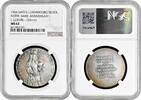 medal Luxembourg silver medal 1966, NGC MS62, Notre-Dame anniversary -