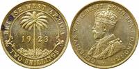 2 shillings British West Africa 2 shillings 1923 H, UNC, King George V (1910 - 1936) -