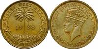 2 shillings British West Africa 2 shillings 1938 KN, UNC, King George VI (1937-1952) -