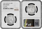 500 reis Portugal 500 reis 1855, NGC UNC Det., King Pedro V (1853 - 1861) silver coin -