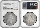 1 thaler Saxony 1 thaler 1775 EDC, NGC AU55, Elector Frederick Augustus (1763 - 1806) -