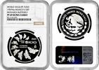 100 pesos Mexico 100 pesos 1987, NGC PF69 UC, World Wildlife Fund - Monarch Butterfly -