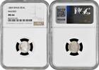 1 real Spain 1 real 1859, NGC MS66 MADRID, Queen Isabel II (1847 - 1864) Top Pop -