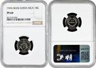 10 centimos Costa Rica 10 centimos 1976, NGC PF69, Republic (1951 - 2023) Top Pop -